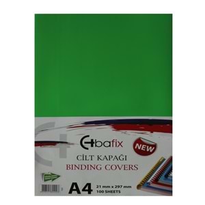 Bafix Cilt Kapağı Plastik Opak A4 160 MIC Yeşil (1 Adet)