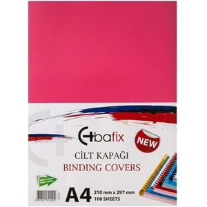 Bafix Cilt Kapağı Plastik Opak A4 160 MIC Pembe (1 Adet)