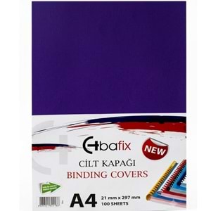 Bafix Cilt Kapağı Plastik Opak A4 160 MIC Mor (1 Adet)