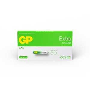 Gp R03 AAA Boy Extra Alkalin İnce Kalem Pil 36 lı Paket GP24AXETA21-2ECECBF36