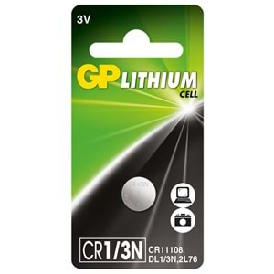 GP GPCR1-3N 3V CR11108-2L76-DL1-3N Lityum Cell Hafıza Düğme Pil Tekli Paket