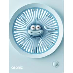 Asonic AFN23 Mavi 500mAh 3 Hız Kademeli Masaüstü Usb Fan