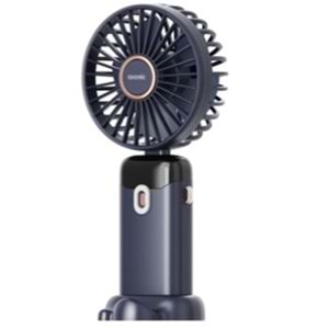 Asonic AFN28 Lacivert 500mAh 3 Kademe Dijital Göstergeli Katlanabilir Mini USB Fan