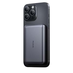 MCDODO MC-4651 10000mAh 20W Metal Ultra İnce Manyetik Kablosuz Powerbank - Siyah