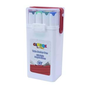 Globox Keçeli Kalem Çift Uçlu 12 Li 2908