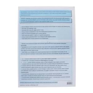 Altınyıldız Kaza Tutanağı Otokopili 50 Li OM053