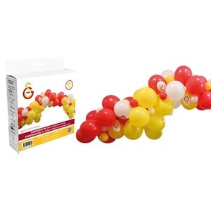 Balonevi Galatasaray Asorti Balon Dekorasyon Seti 70 Li