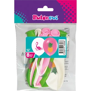 Balonevi Balon 2+1 Flamingo Baskılı 12