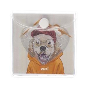 Vuki Küp Bloknot Simli Sulu 6,3x6,3 Cm Köpek VK-0111-7