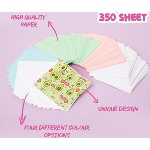 Vuki Küp Bloknot Simli Sulu 6,3x6,3 Cm Avokado VK-0111-4