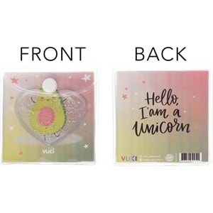 Vuki Küp Bloknot Simli Sulu 6,3x6,3 Cm Avokado VK-0111-4