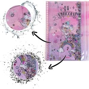 Vuki Sulu Çantalı Defter A5 Unıcorn 2/S