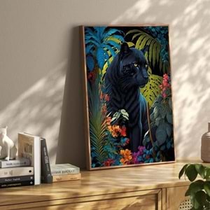 Ks Games Puzzle 500 Black Panther With A Tropical 20071