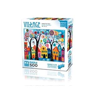 Ks Games Puzzle 500 Candy Tree Town 20085