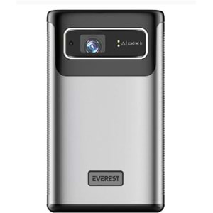 Everest PJ-DLP21 Gri 8000mAh Odaklamalı 960-540 4K 5400 Lümen Android 9.0 Dokunmatik DLP Projeksiyon