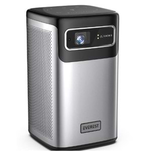 Everest PJ-DLP21 Gri 8000mAh Odaklamalı 960-540 4K 5400 Lümen Android 9.0 Dokunmatik DLP Projeksiyon