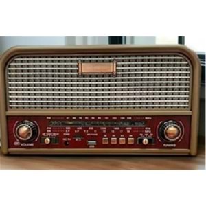 Everton RT-715 Bluetooth-USB-SD-FM Şarjlı Nostaljik Radyo Led Fener Özellikli