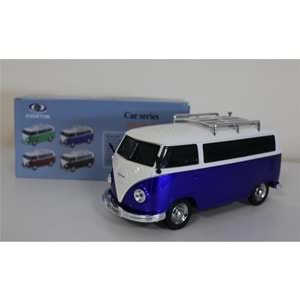 EVERTON RT-1945 Mavi Arabalı Bluetooth Fm-Usb-Tf-Aux Şarjlı Nostaljik Radyo