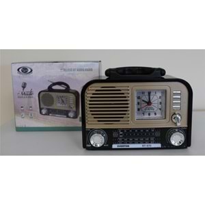 Everton RT-670 Bluetooth Usb-Micro Sd Saatli Nostaljik Radyo