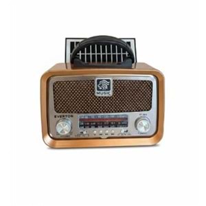Everton RT-653 Solarlı,Şarjlı Nostaljik Radyo (Bluetooth-USB-SD-FM )