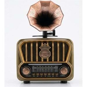 Everton RT-605 Şarjlı, Nostaljik Radyo( Bluetooth-USB-SD-FM)