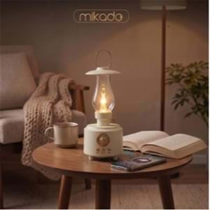 Mikado MD-1 Lüxound 1800mAh 5W Beyaz Bluetooth-Aux-Usb-TF Card Destekli Işıklı Speaker