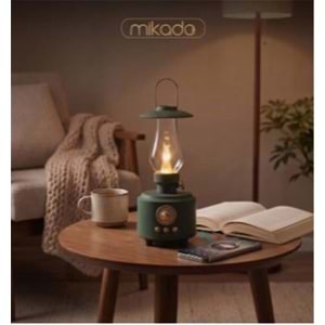Mikado MD-1 Lüxound 1800mAh 5W Yeşil Bluetooth-Aux-Usb-TF Card Destekli Işıklı Speaker