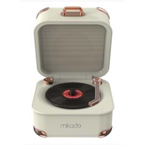 Mikado MD-62BT 5W 1200mAh Krem TF Kart + Bluetooth Destekli Klasik Retro Müzik Kutusu