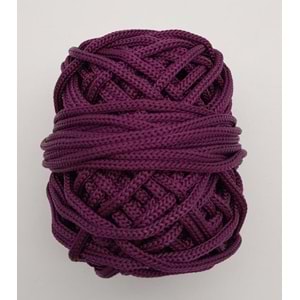 Çanta Aksesuar 5 mm Mor Renk Polyester Makrome