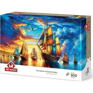 Art Puzzle 500 Parça Renkli Yelken Limanı 40504