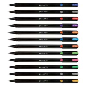 Pentonic Jel Kalem Blister Set Karışık Renk 12 Li