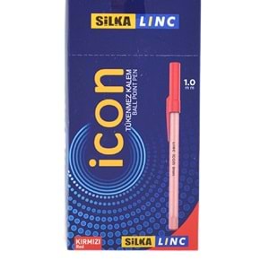 Silka Lınc Icon Tükenmez Kalem 1 MM Kırmızı (1 Adet)