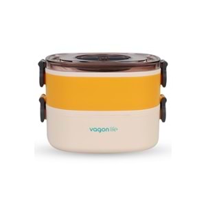Vagonlife Beslenme Kutusu Lunch Box 1200 ML 3 Bölmeli Paslanmaz Çelik Bl50251-2