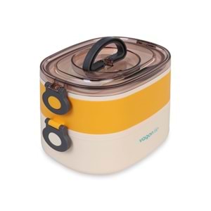 Vagonlife Beslenme Kutusu Lunch Box 1200 ML 3 Bölmeli Paslanmaz Çelik Bl50251-2