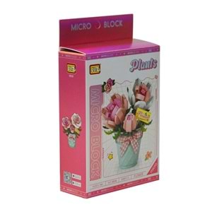 Loz Saksılı Gül 230 Parça Block Oyuncak Lz8836