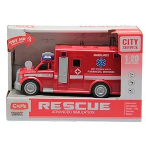 Ctoy Sesli Ve Pilli Ambulans 1:20