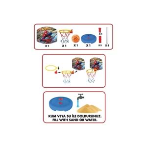 Dede Oyuncak Spiderman Küçük Ayaklı Basketbol Pota 03653
