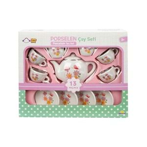 Sun Porselen Cay Setı 13 Prc - Cıcek Desenlı