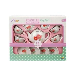 Sun Porselen Cay Setı 13 Prc - Cıcek Desenlı