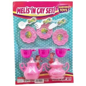 Asya Oyuncak Orta Boy Kartela Çay Seti SMK021