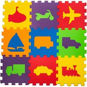 Matrax Eva Puzzle|33x33Cm.x 7 MM.| Taşıtlar
