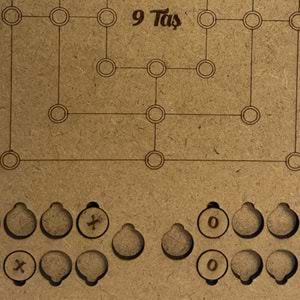 Moon Beavers 3 Taş ve 9 Taş Ahşap Eğitici Oyun
