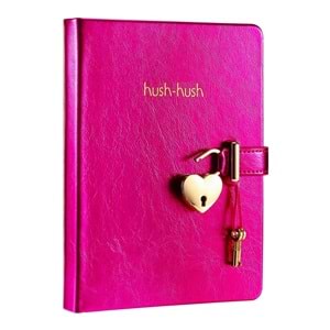 Hush Hush Kilitli Metalik Defter Kutulu 80 Gr 160 Yp Çiz.Pembe