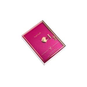 Hush Hush Kilitli Metalik Defter Kutulu 80 Gr 160 Yp Çiz.Pembe