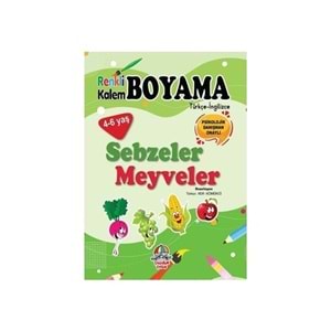 YYG Renkli Kalem Boyama/Sebzeler Meyveler Yağmur Çocuk