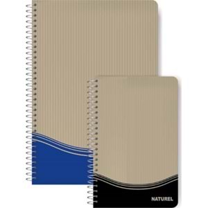 Elma Naturel Spiralli 100 YP Çizgili A5