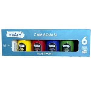Miart Cam Boyası 6 Lı Set 30 ML