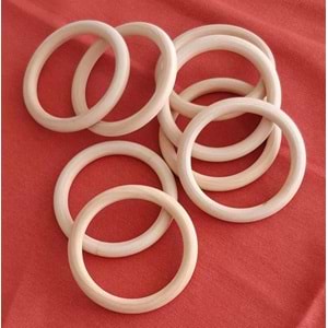 Çanta Aksesuar 8.5 Cm Ahşap Halka