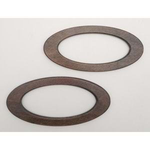 Çanta Aksesuar Oval Model 9x19.5 cm Haki Renk Ahşap Çanta Sapı