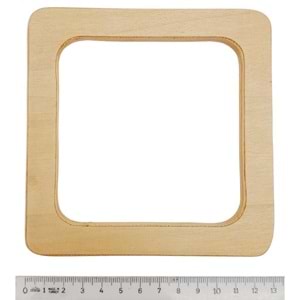 Çanta Aksesuar Kare Model 13 cm Açık Ahşap Renk Ahşap Çanta Sapı